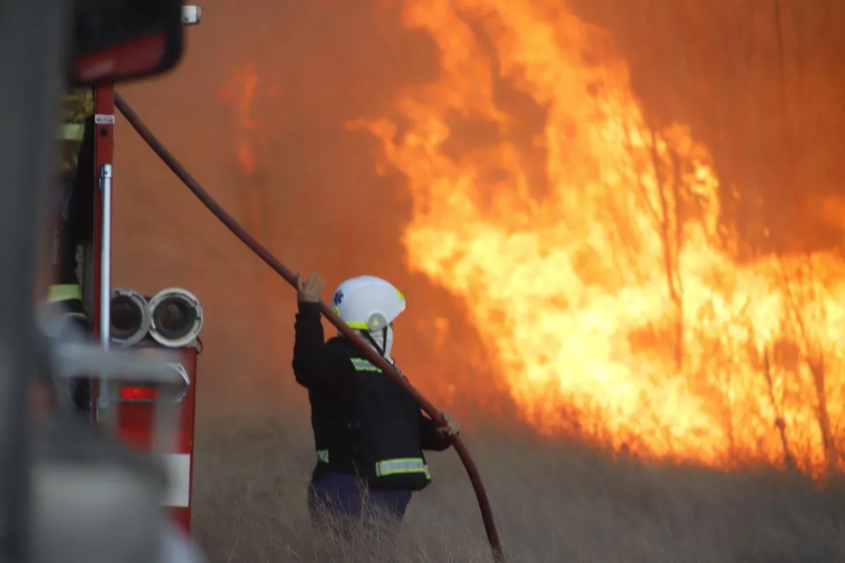 Incendio de pastizales
