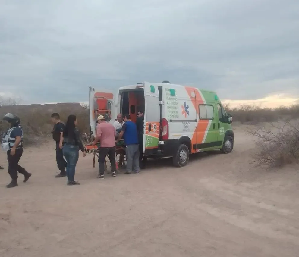 Nuevamente un motociclista se accidentó practicando enduro en una zona protegida