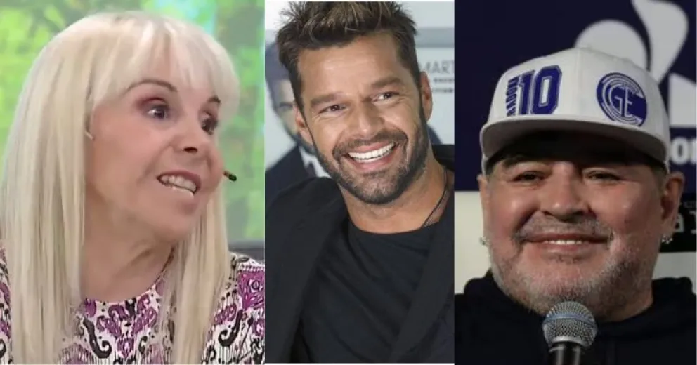 Ricky Martin en baúl del auto: la divertida anécdota que Claudia Villafañe vivió con Maradona y el cantante