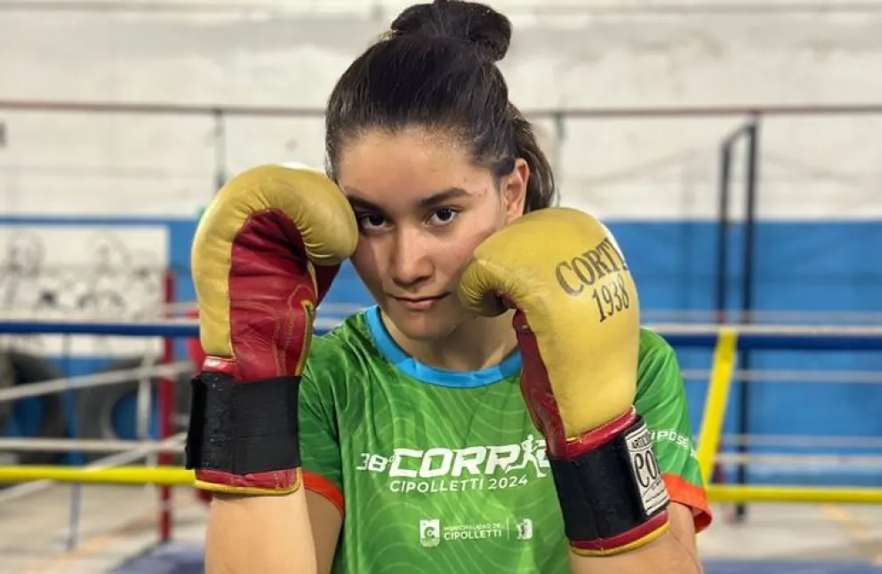 La boxeadora cipoleña Melina Ortiz se metió en la final del Nacional