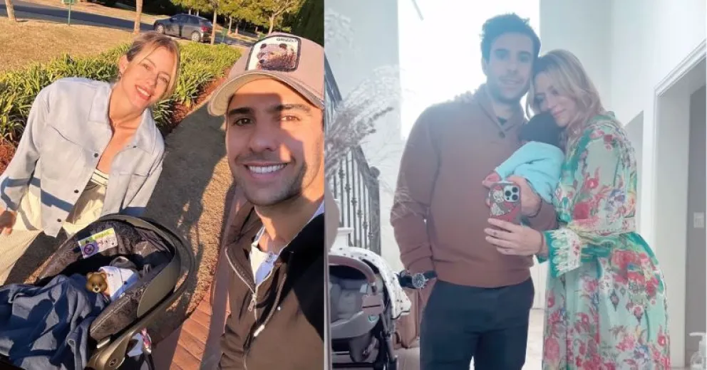 Las fotos de Nicole Neumann y Cruz acompañando a Manu Urcera en una carrera: "Acompañando a papá"