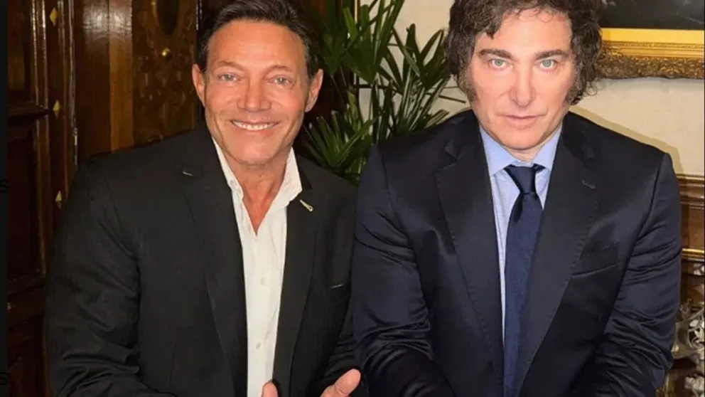 Belfort, "el Lobo de Wall Street" y Milei se reunieron en la Casa Rosada