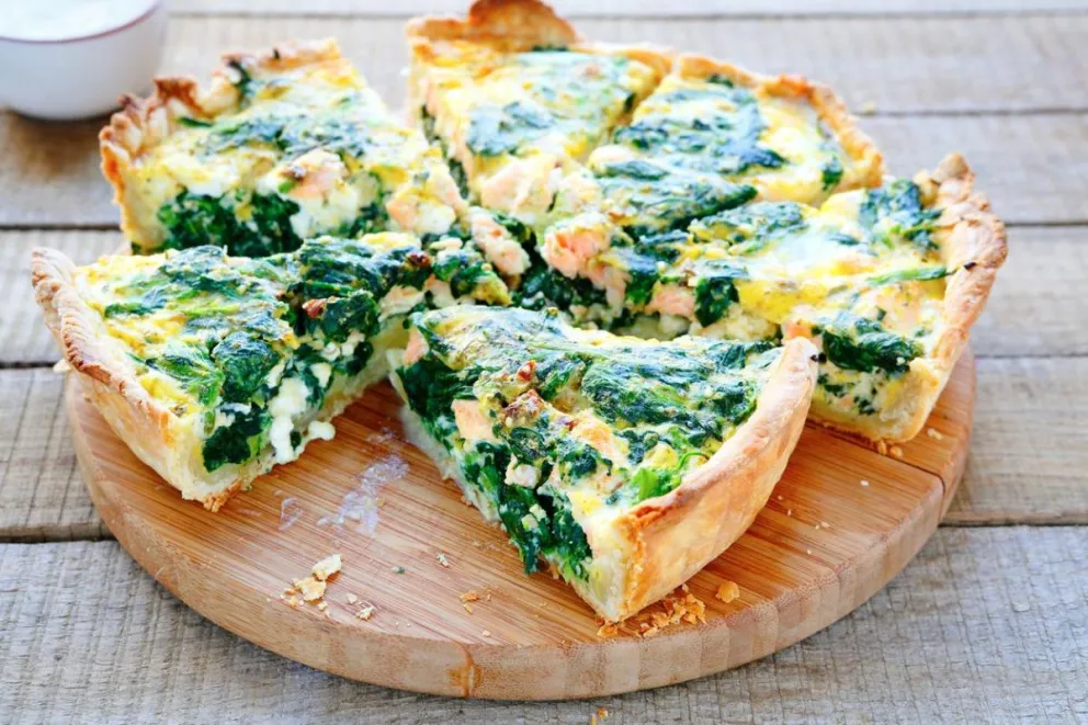Prepará una tarta de verduras con base de coliflor