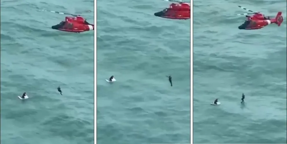 Mira el video: un hombre naufragó y sobrevivió al huracán Milton refugiándose en una heladera