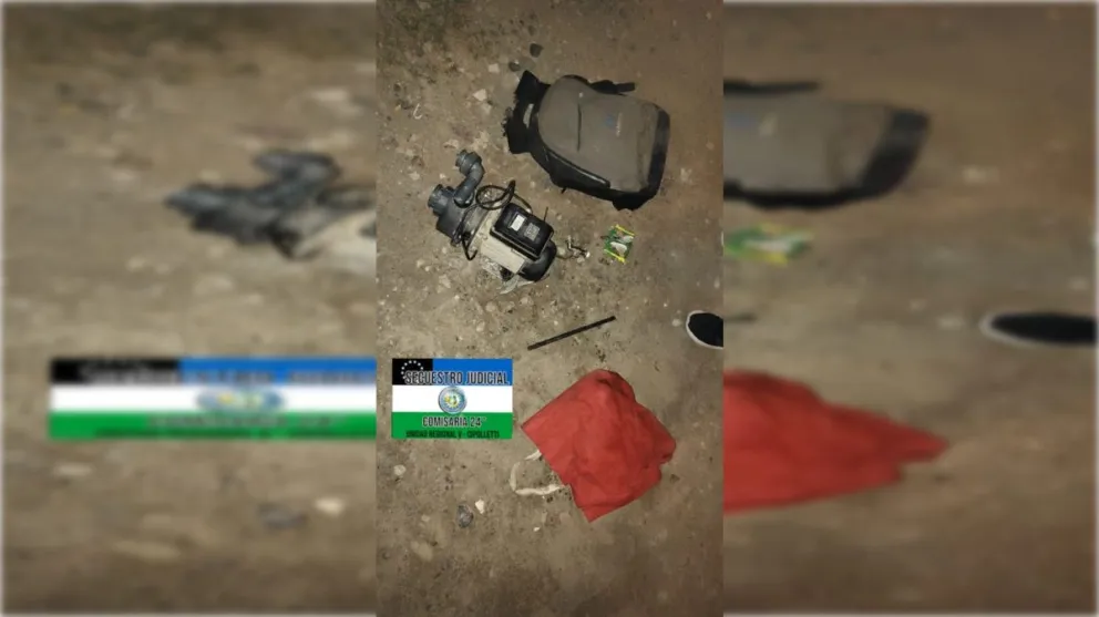 Un hombre fue detenido llevando una bomba de agua 