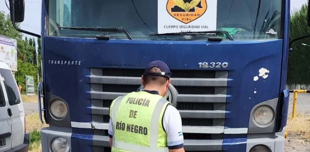 Retuvieron un camión con pedido de secuestro durante un control en la Ruta 22