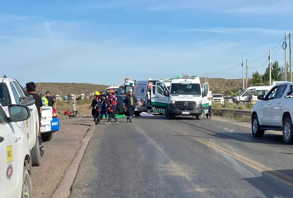    Tragedia: hay dos muertos por un choque frontal en la “ruta del petróleo”