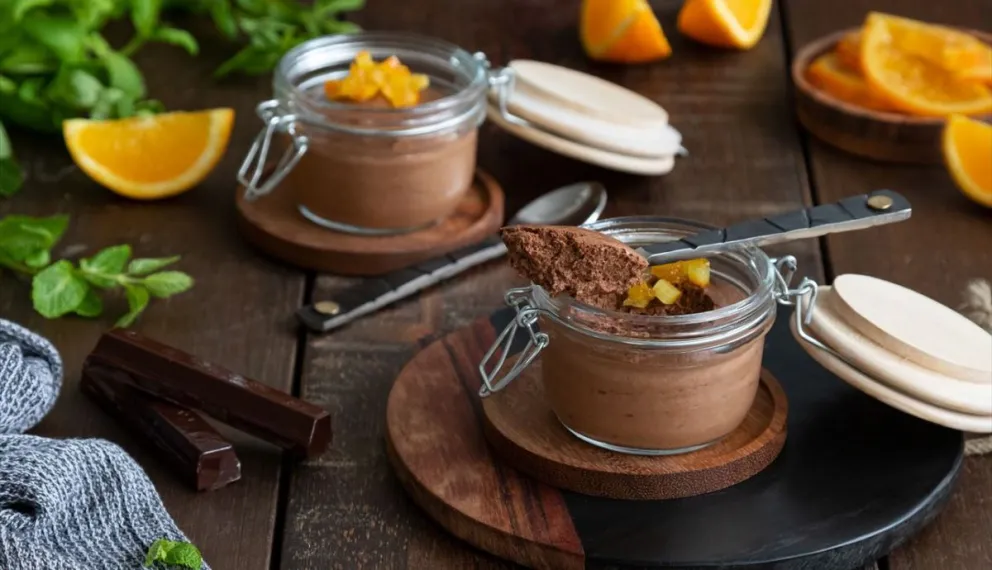 Te va a encantar: mousse de chocolate y naranja con sólo 2 ingredientes