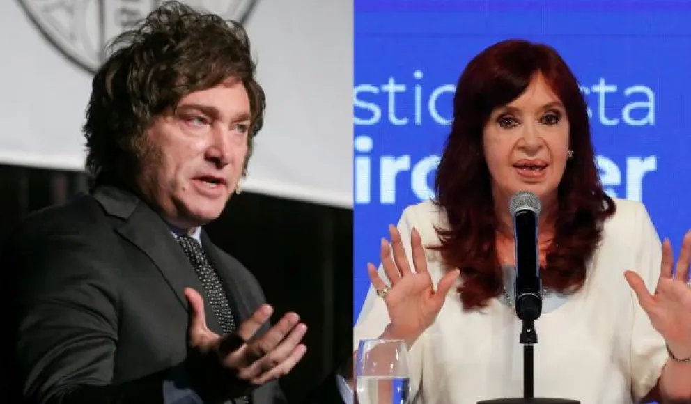 Nuevo round entre Cristina y Milei: el presidente le dedicó un posteo y ella se lo contestó