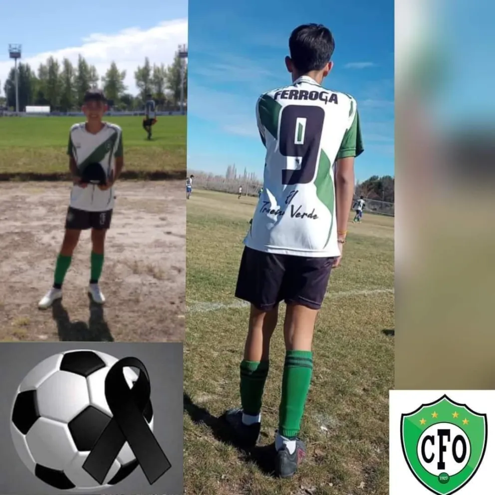 Dolor en el Alto Valle por la muerte de Mati Luna, un joven futbolista que luchó hasta el final