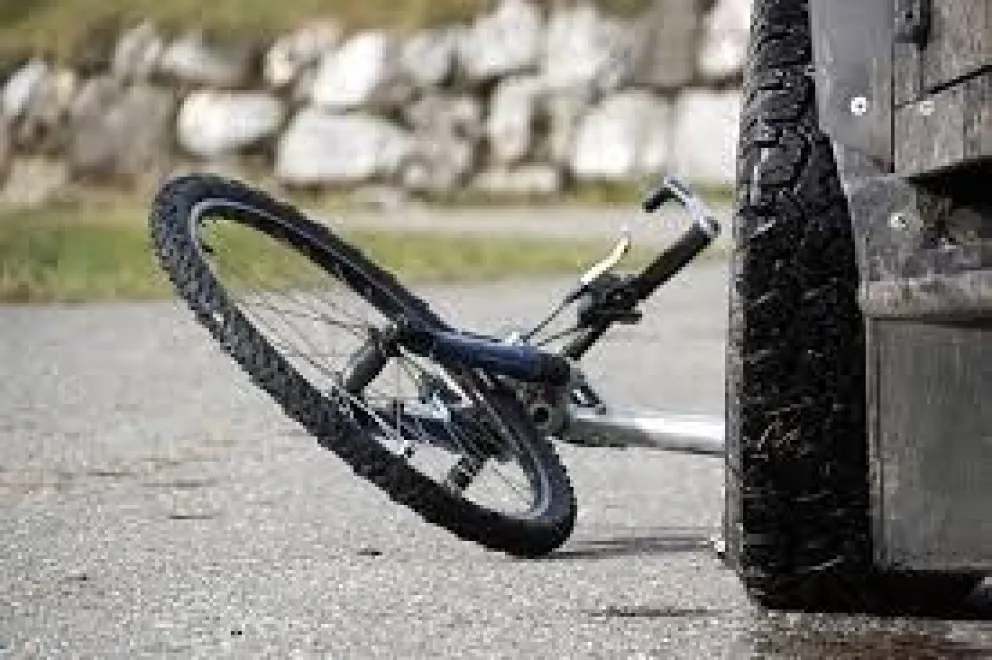accidente en bicicleta
