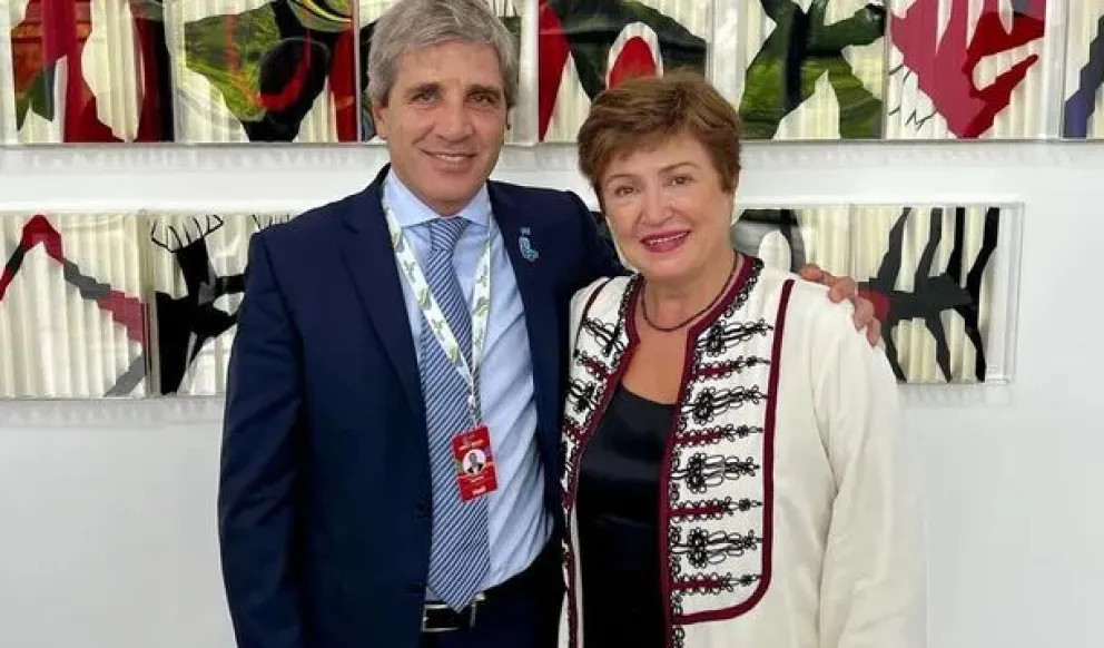 Caputo y Kristalina Georgieva acordaron las prioridades para Argentina