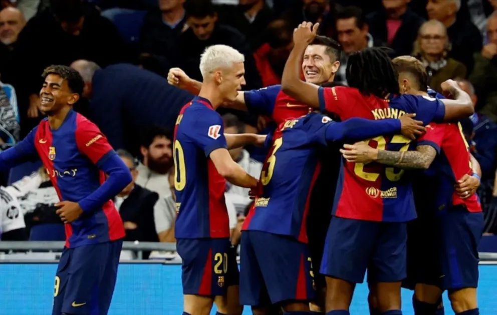 Dominio total: Barcelona goleó 4-0 al Real Madrid en el Bernabéu