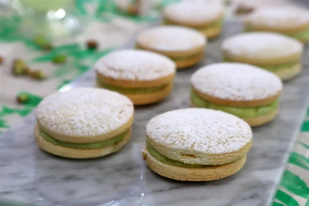 Seguí este paso a paso para hacer alfajores de pistacho, ¡quedan riquísimos!