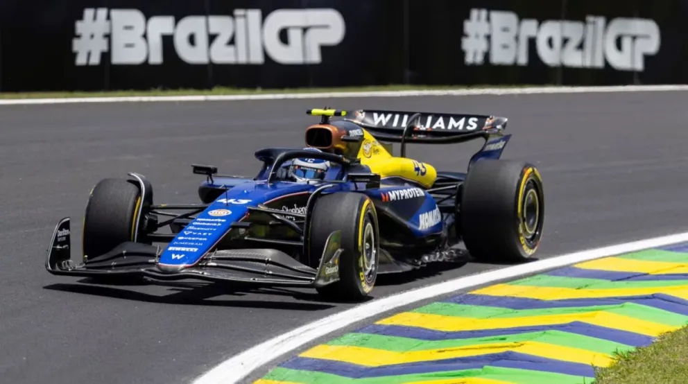 Franco Colapinto largará desde el puesto 14° en la carrera Sprint del GP de Brasil
