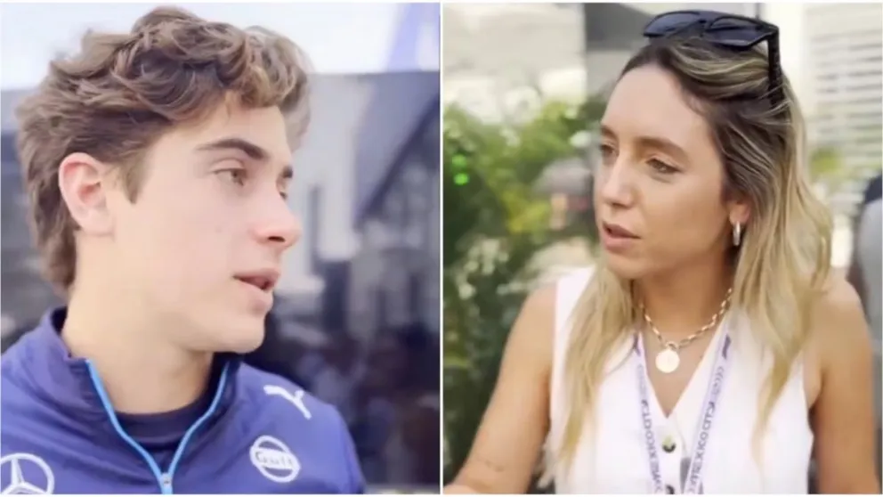 Franco Colapinto sorprendió con un picante mensaje a Sofi Martínez