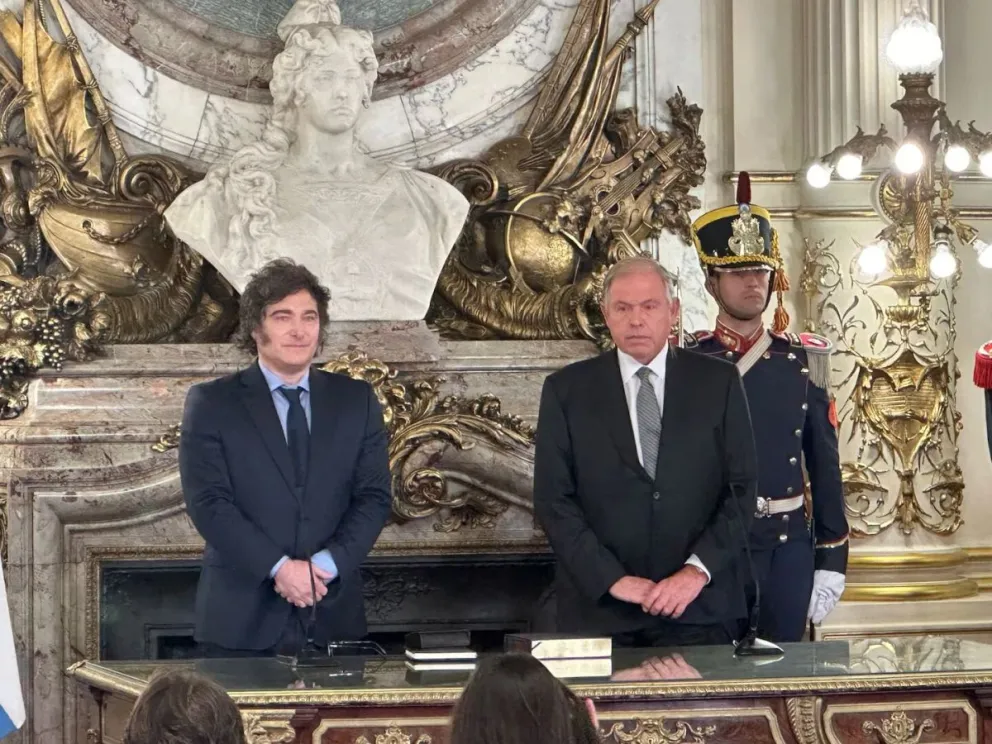 Javier Milei le tomó juramento a Gerardo Werthein como canciller 