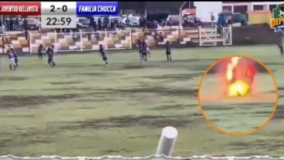 Perú: un futbolista murió al caer un rayo en pleno partido