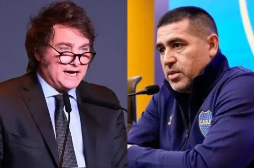 Milei criticó duramente a Riquelme: "Su gestión en Boca es un desastre"