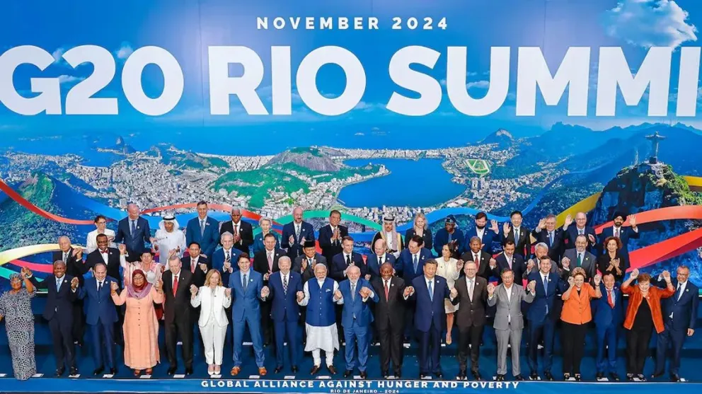 Milei no estuvo en la foto final del G20: cuál fue el motivo