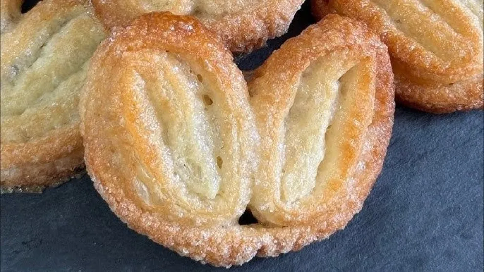 Para el mate: palmeritas caseras sin masa de hojaldre