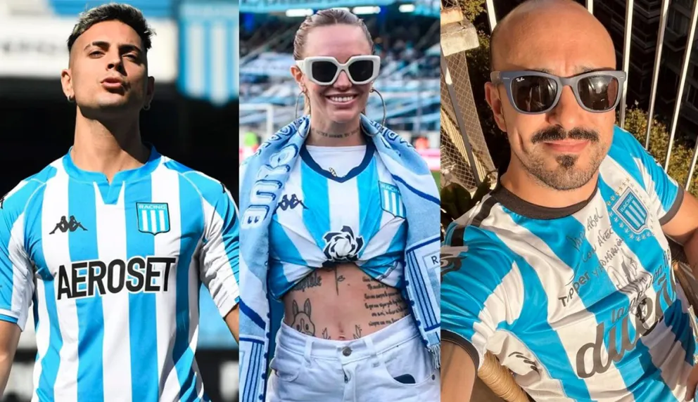 Furor entre los famosos de Racing por la Copa Sudamericana