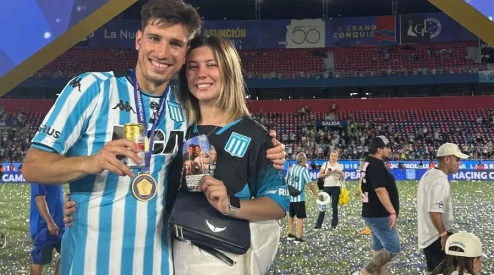 Orgullo rionegrino: Facundo Mura se consagró campeón con Racing y volvió a ser tendencia por su perro: "La gloria es para él"