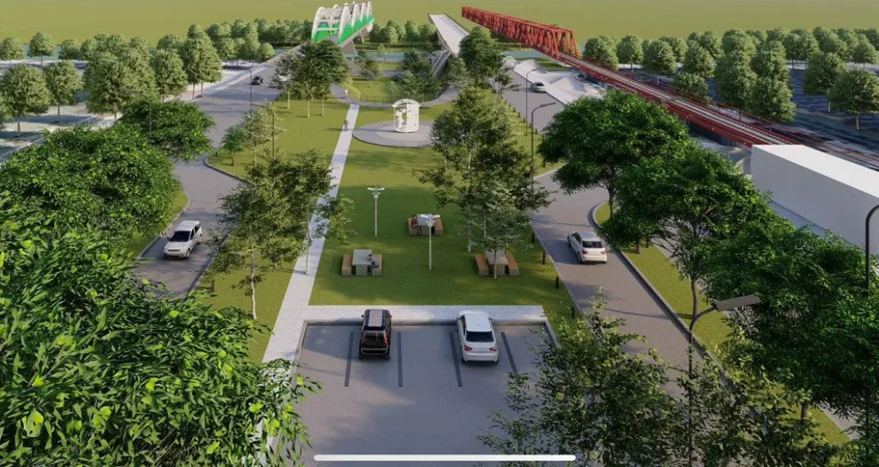 El municipio parquizará la rotonda del tercer puente y el sector del ex peaje hasta el río