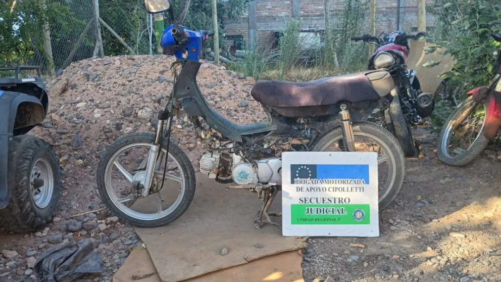 Operativo: secuestraron moto robada en Toschi y General Paz