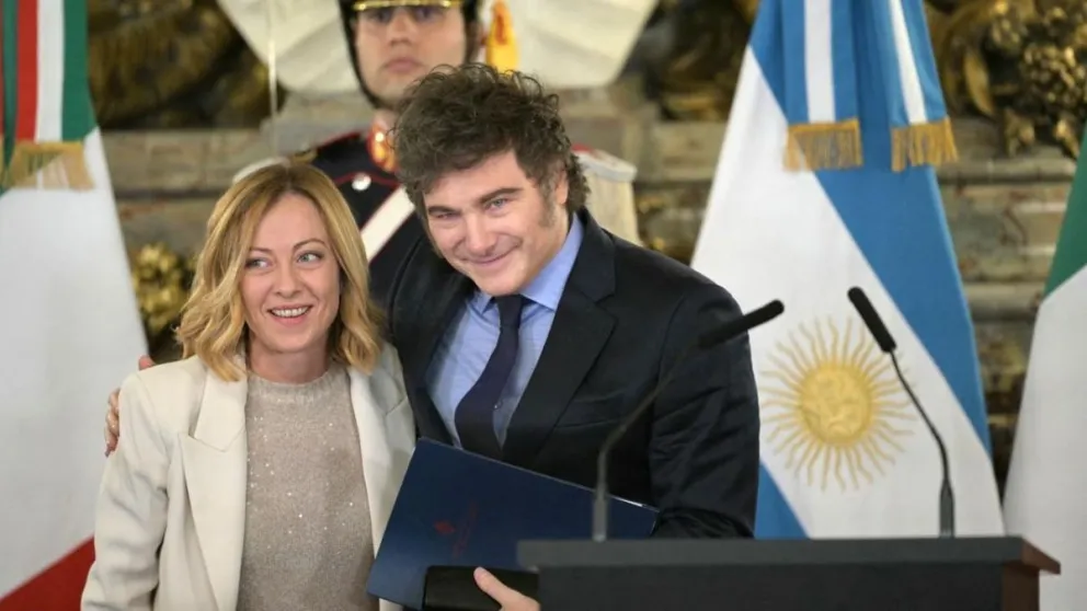 Invitado por Meloni, Milei participará de una acto partidario en Italia