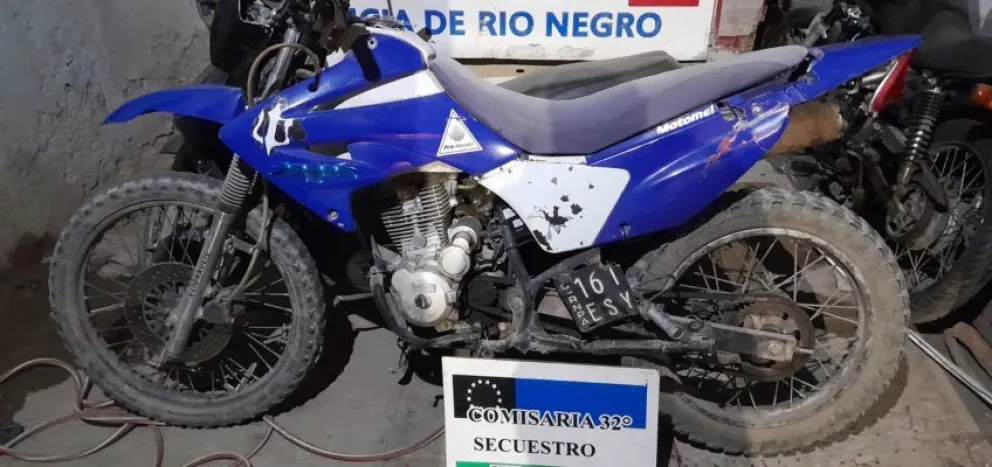 Dos motos robadas en Neuquén fueron incautadas durante operativos policiales en Cipolletti