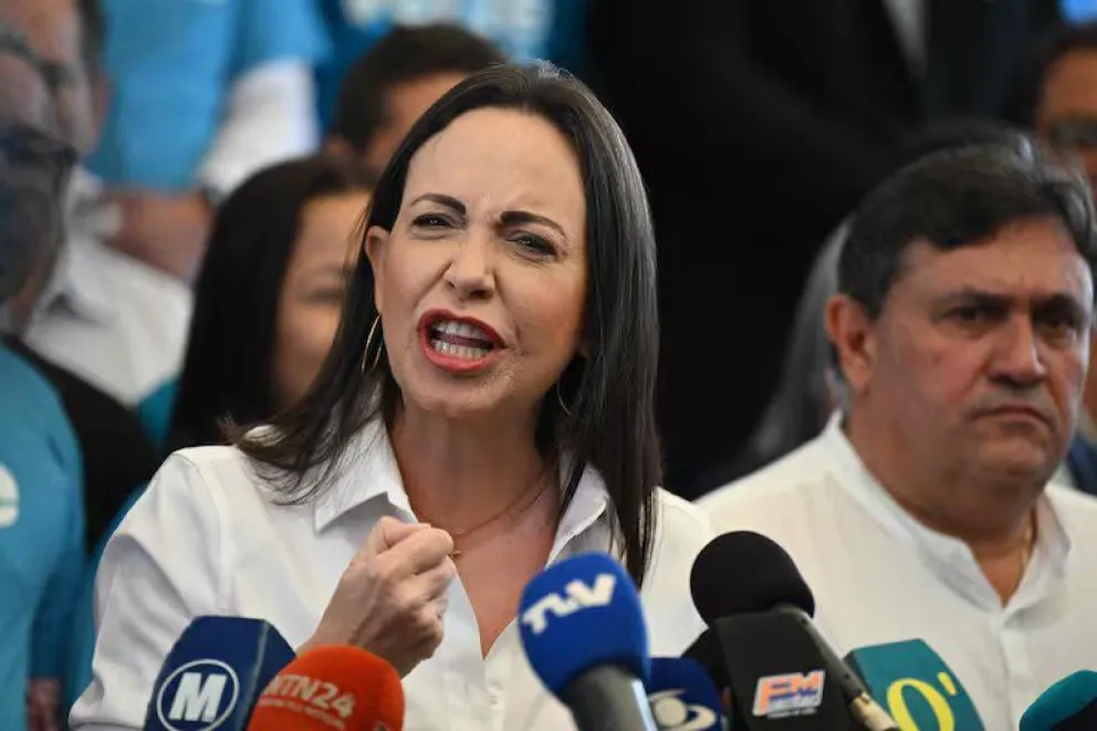 María Corina Machado criticó el asedio a los asilados en la embajada argentina 