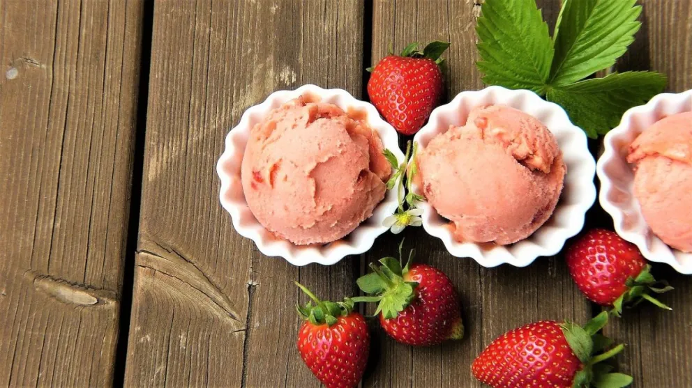 Helados caseros.