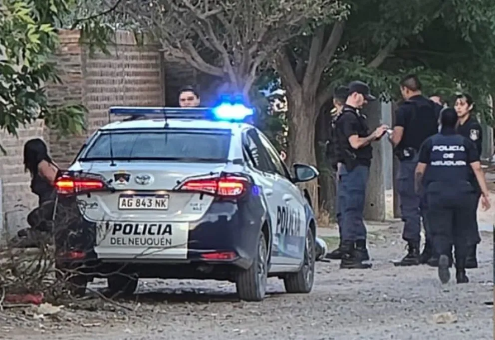Los vecinos realizaron la denuncia al advertir movimientos extraños; los policías lograron detener a los dos sujetos. Foto: gentileza Centenario Digital.