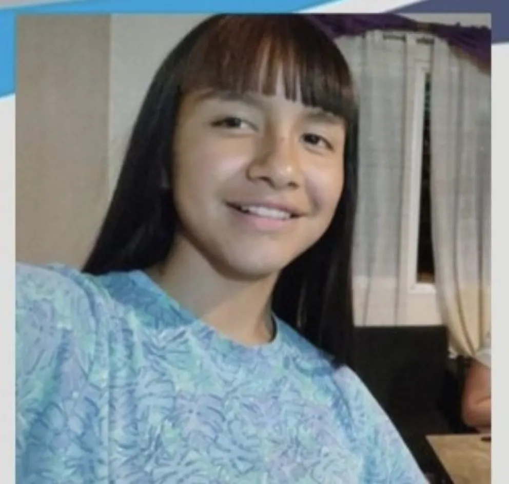 La joven mide 1,50 metros (Imagen gentileza Policía de Río Negro)