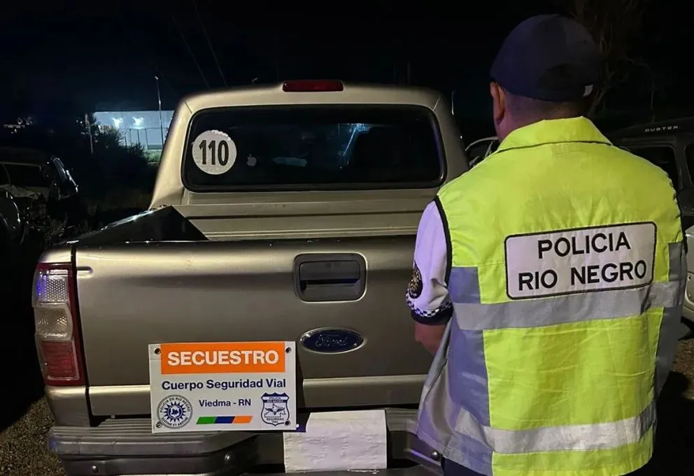 La Ranger fue descubierta en el destacamento de la ruta nacional N° 3 en dirección a la colonia agrícola del valle inferior.