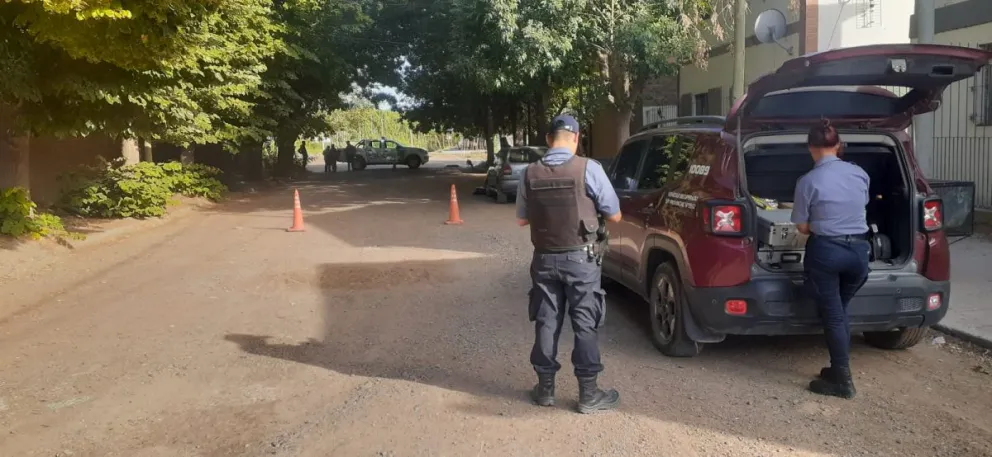 El personal policial realizó allanamientos y encontró armas. | Foto (gentileza Policía de Río Negro)