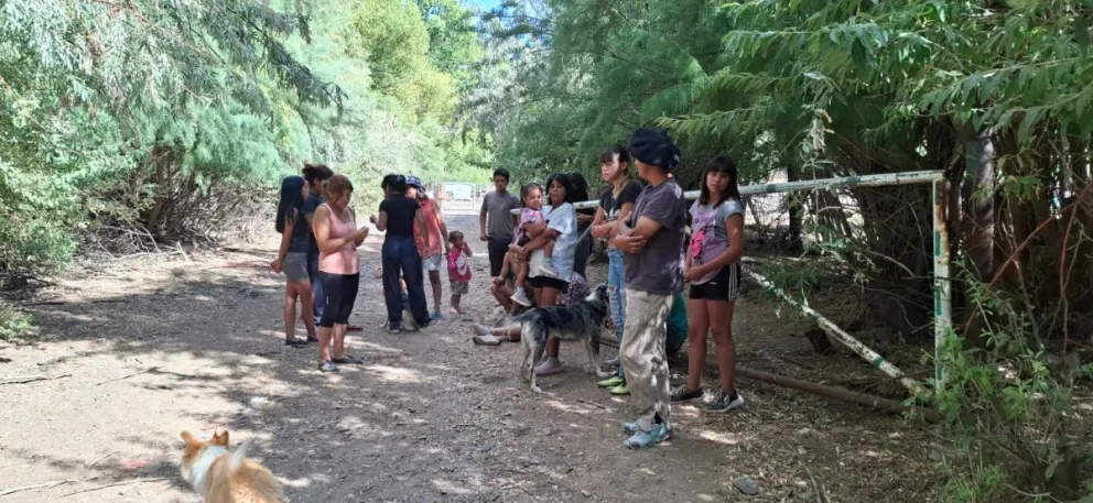 La familia Retamal: una situación conflictiva en el medio del desarrollo de la Isla Jordán. Foto: gentileza.