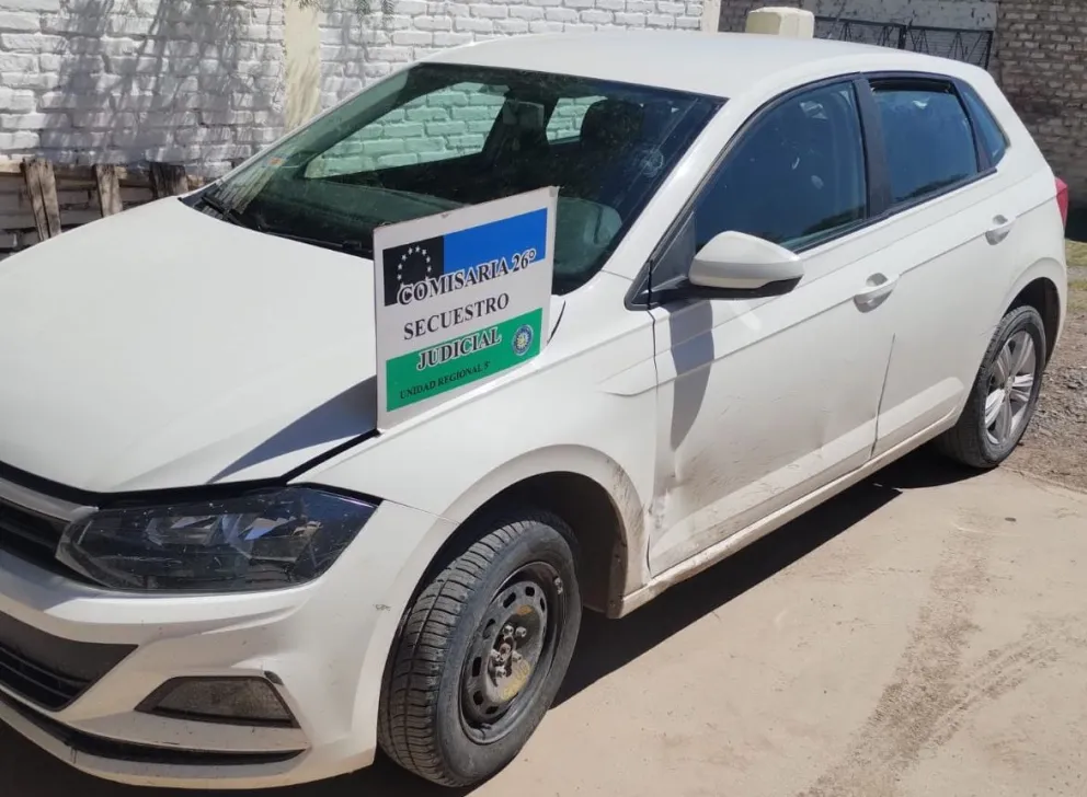 El Polo había sido robado en Neuquén en octubre. Fue requisado y se iniciaron las actuaciones para devolverlo a su propietario. Foto: Policía Río Negro.