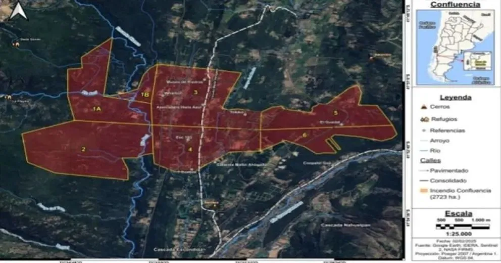 El diagrama de expansión del fuego.