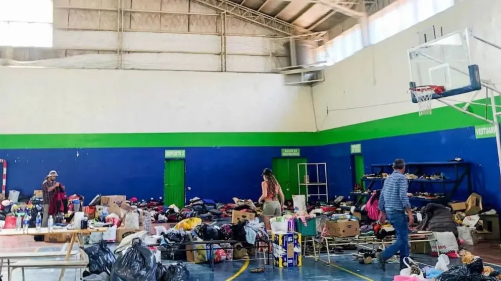 Provincia y Municipio aclaran que no se está solicitando dinero en efectivo para asistir a damnificados. | Foto Gobierno Río Negro