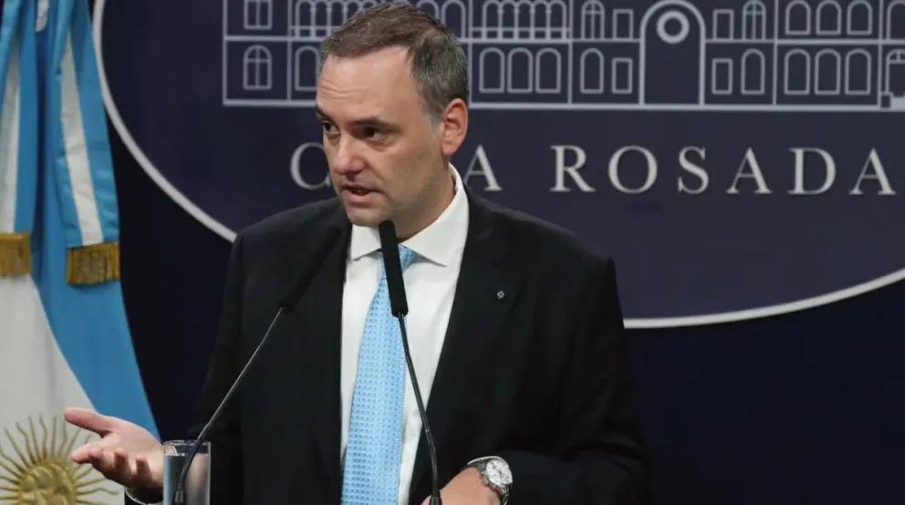 El vocero presidencial, Manuel Adorni.