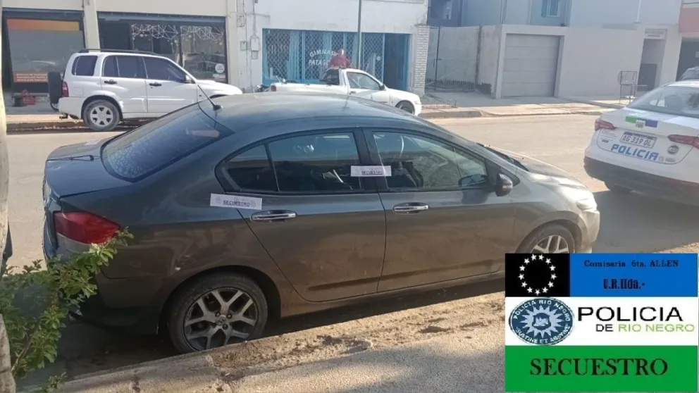 El vehículo había sido denunciado como robado por su propietario, en la comisaría 32 de Cipolletti.