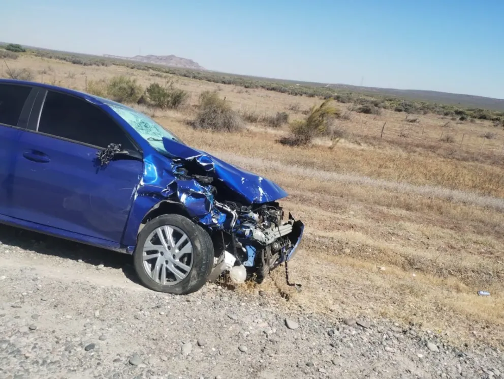 El grave accidente se produjo este sábado por la mañana en la Ruta Nacional 237, a unos cinco kilómetros de Picún Leufú. | Foto (gentileza)