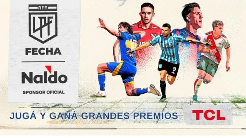 Torneo Apertura de Liga Profesional de Fútbol, se viene la Fecha Naldo: Jugá y ganá. Foto (Naldo).