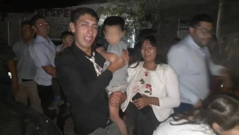La felicidad de la familia, después de unas horas de mucha angustia y miedo. Foto: gentileza.