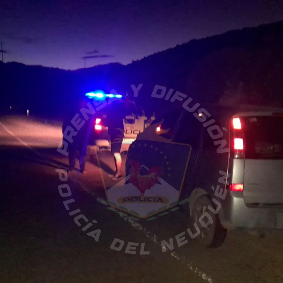 Por las bajas temperaturas fueron trasladados hasta el Destacamento. (Foto Policía de Neuquén)