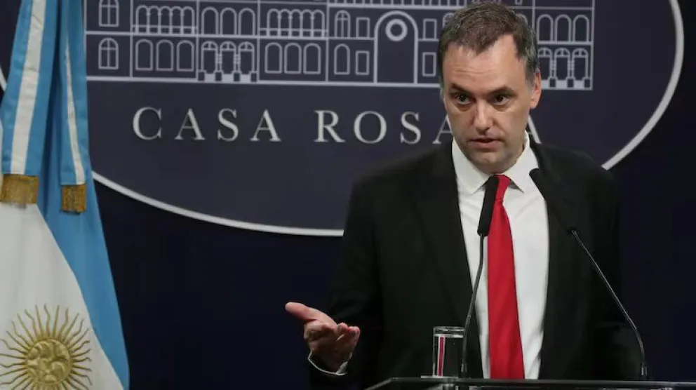 El vocero presidencial, Manuel Adorni.