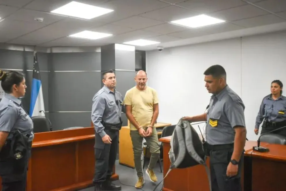 Gatti fue detenido en Viedma, desde donde participó de la audiencia. Foto (Foto Vanesa Schwemmler / NoticiasNet).