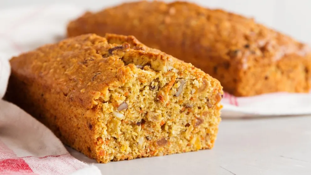 Budín de zanahoria en casa. 